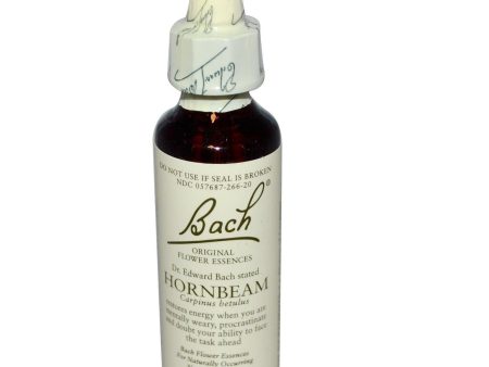 Bach Original Flower Essences, Hornbeam Flower Essence, 0.7 oz, 20 ml Online Hot Sale