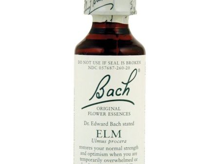 Bach Original Flower Essences, Elm Flower Essence, 0.7 oz, 20 ml on Sale