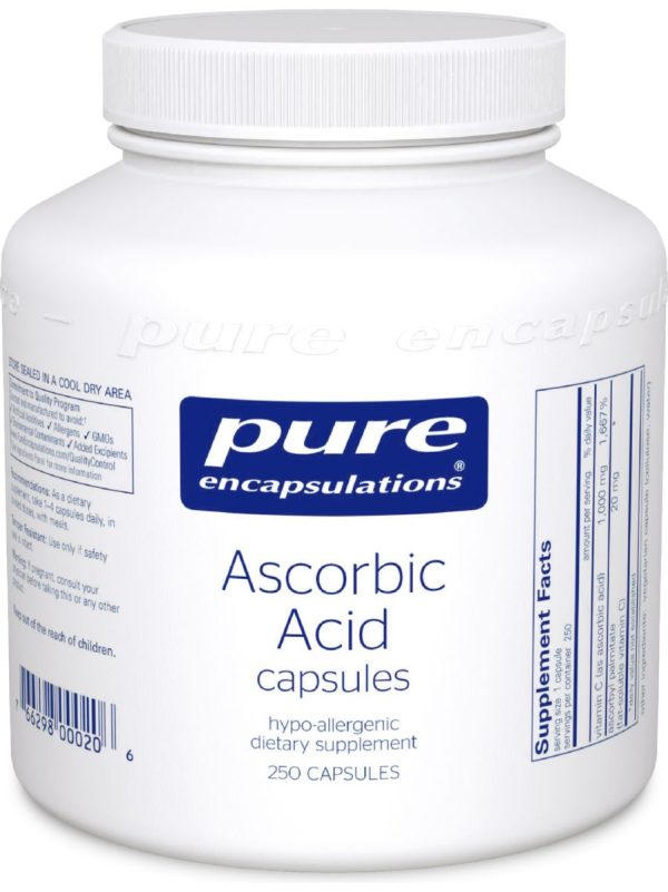 Pure Encapsulations, Pure Ascorbic Acid, 250 vcaps Cheap