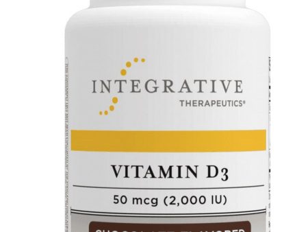 Integrative Therapeutics, Vitamin D3 2,000 IU, Chocolate Flavored, 120 chewable tablets For Cheap