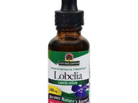 Nature s Answer, Lobelia Inflata Herb Extract, 1 oz Online Hot Sale