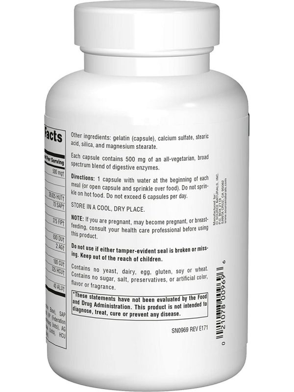 Source Naturals, Essential Enzymes® 500 mg, 240 capsules Cheap