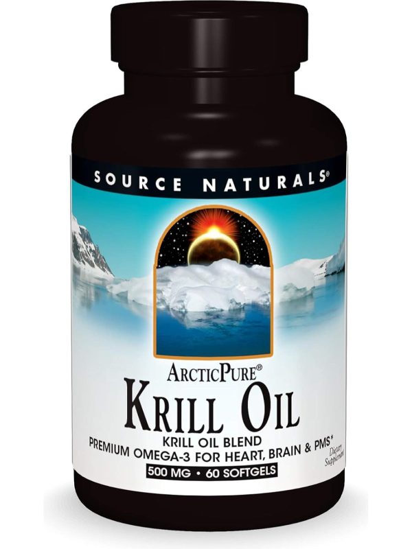 Source Naturals, Arctic Pure® Krill Oil 500 mg, 60 softgels Fashion