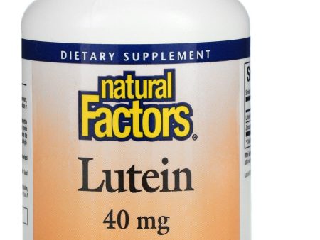 Natural Factors, Lutein 40 mg, 30 Softgels on Sale