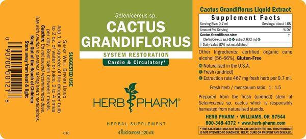 Herb Pharm, Cactus Grandiflorus, 4 fl oz Cheap