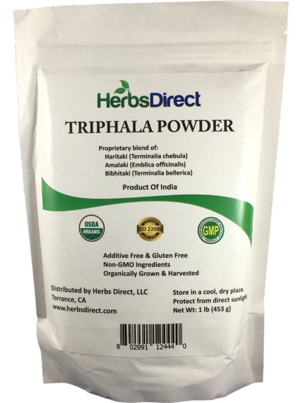 Herbs Direct, Triphala Powder, Organic, 1 lb Online