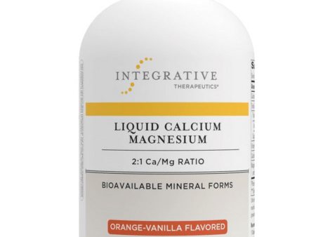 Integrative Therapeutics, Liquid Calcium Magnesium 2:1 Cal Mag Ratio, Orange Vanilla Flavored, 16 fl oz Online now