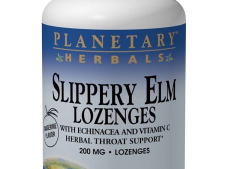 Planetary Herbals, Slippery Elm Lozenges w Echinacea & Vitamin C Tangerine, 200 lozenges Hot on Sale