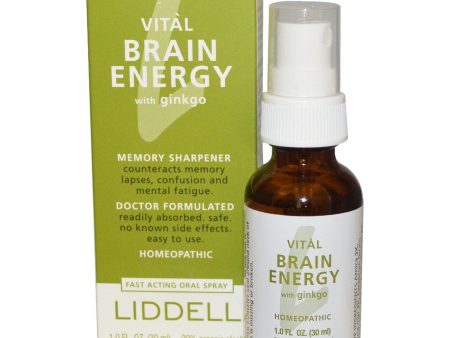 Liddell Homeopathic, Vital Brain Energy with Ginkgo, 1 oz Online Sale