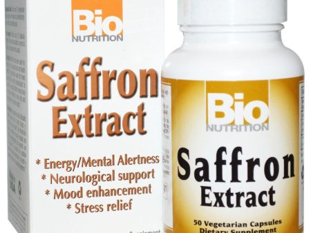 Bio Nutrition, Standardized Saffron Extract, 50 vegicaps Online now