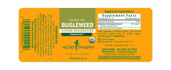 Herb Pharm, Bugleweed, 8 fl oz Online Sale