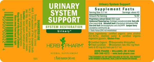 Herb Pharm, Urinary System Support, 1 fl oz Supply