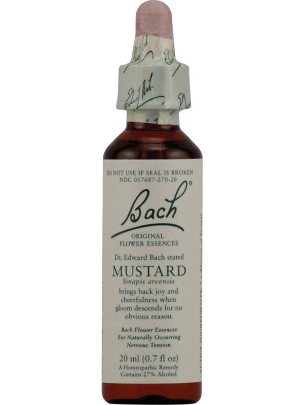 Bach Original Flower Essences, Mustard Flower Essence, 0.7 oz, 20 ml Cheap