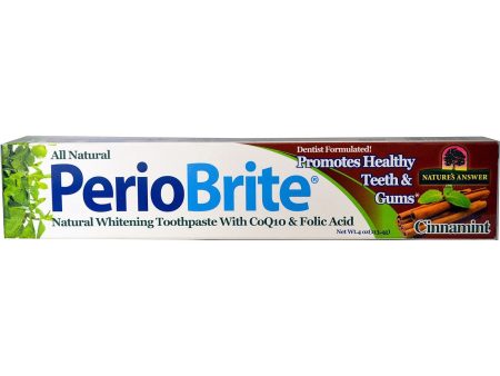 Nature s Answer, PerioBrite Natural Toothpaste Cinnamint, 4 oz For Sale