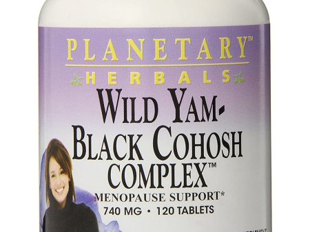 Planetary Herbals, Wild Yam-Black Cohosh Complex 740 mg, 120 Tablets on Sale