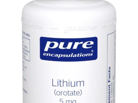 Pure Encapsulations, Lithium, orotate, 5 mg, 90 vcaps Fashion