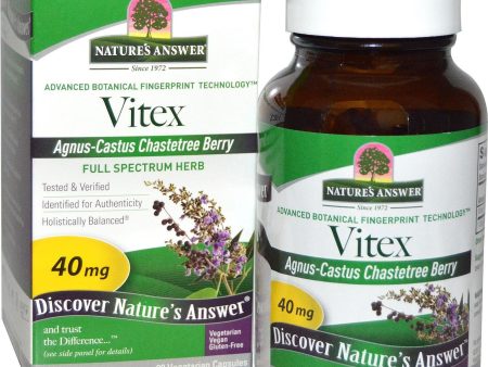 Nature s Answer, Vitex Agnus Castus, Chastetree Berry, 90 caps on Sale