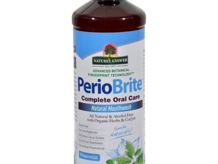 Nature s Answer, PerioBrite Mouthwash Alcohol Free Wintermint, 16 oz on Sale