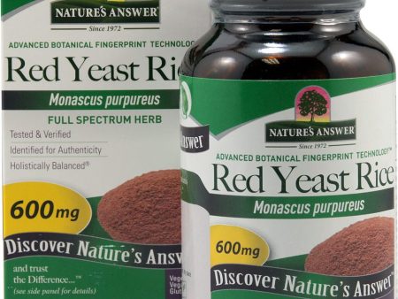 Nature s Answer, Red Yeast Rice 600mg, 90 caps Online Hot Sale