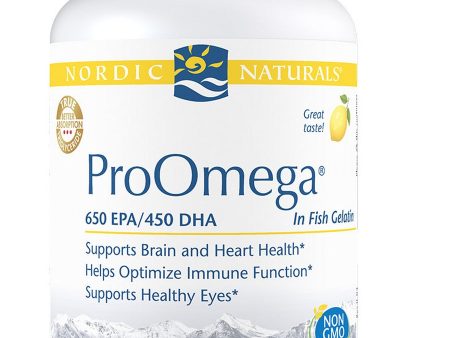 Nordic Naturals, ProOmega® in Fish Gelatin, Lemon, 60 Soft Gels Online Sale