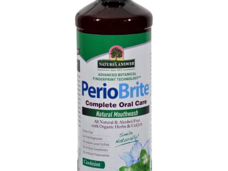 Nature s Answer, PerioBrite Mouthwash Alcohol Free Cool Mint, 16 oz Online Sale