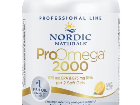 Nordic Naturals, ProOmega® 2000, Lemon, 60 Soft Gels Online Sale