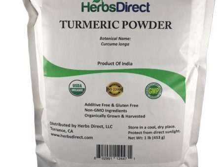 Herbs Direct, Turmeric Powder, Organic, 1 lb Sale