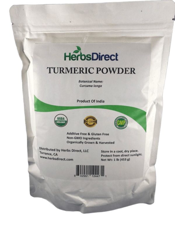 Herbs Direct, Turmeric Powder, Organic, 1 lb Sale