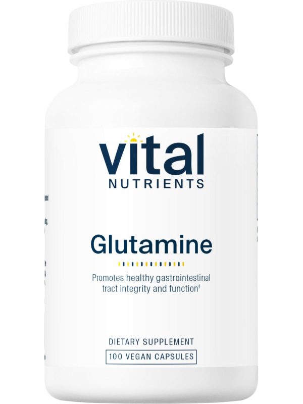 Vital Nutrients, Glutamine 3400mg, 100 vegetarian capsules For Sale